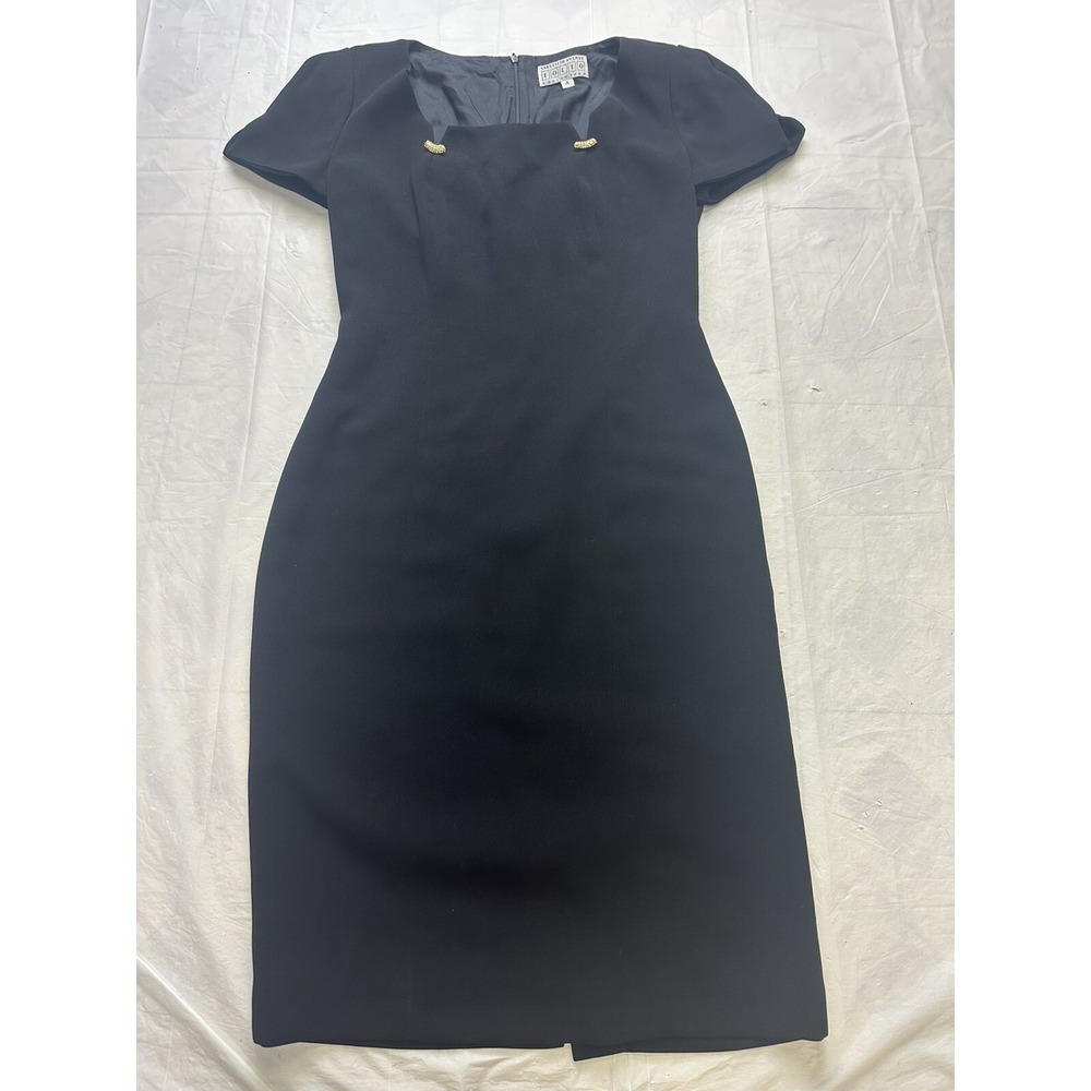 Vintage Saks Fifth Avenue Folio Collection Sheath Dress - Size 4 Cap Sleeve